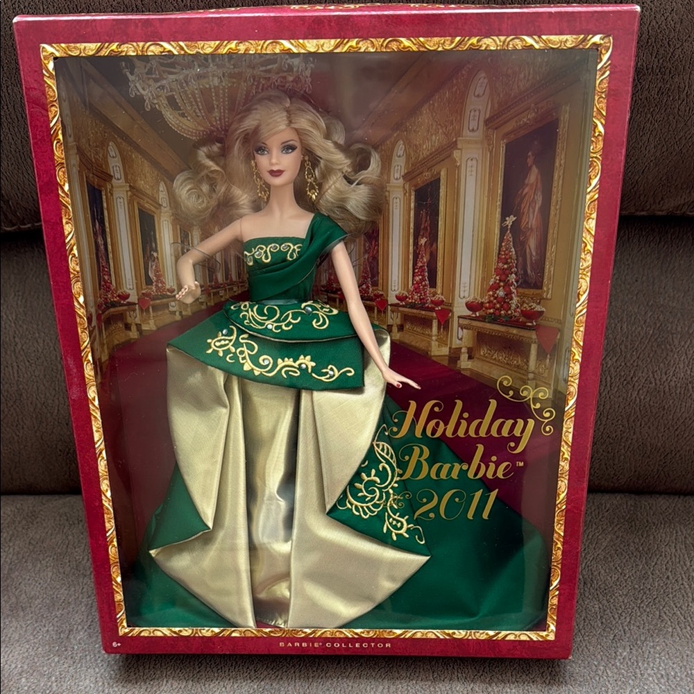 Barbie Holiday 2011 Doll - Green and Gold